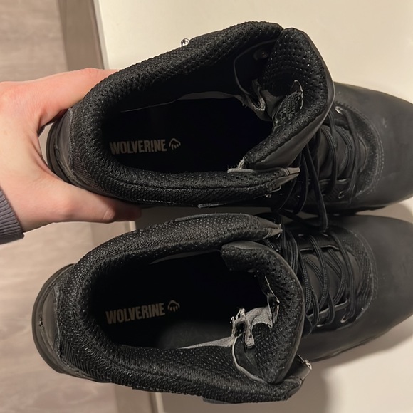 Worn for one week Wolverine Trailhead Black Steel Toe Black Work Boots 11 W08822 - Picture 6 of 15